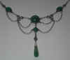 Art Nouveau Adventurine Sterling Festoon Necklace.jpg (315766 bytes)