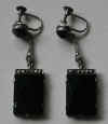 Deco Black Glass Marcasite Germany Sterling Earrings.jpg (206279 bytes)